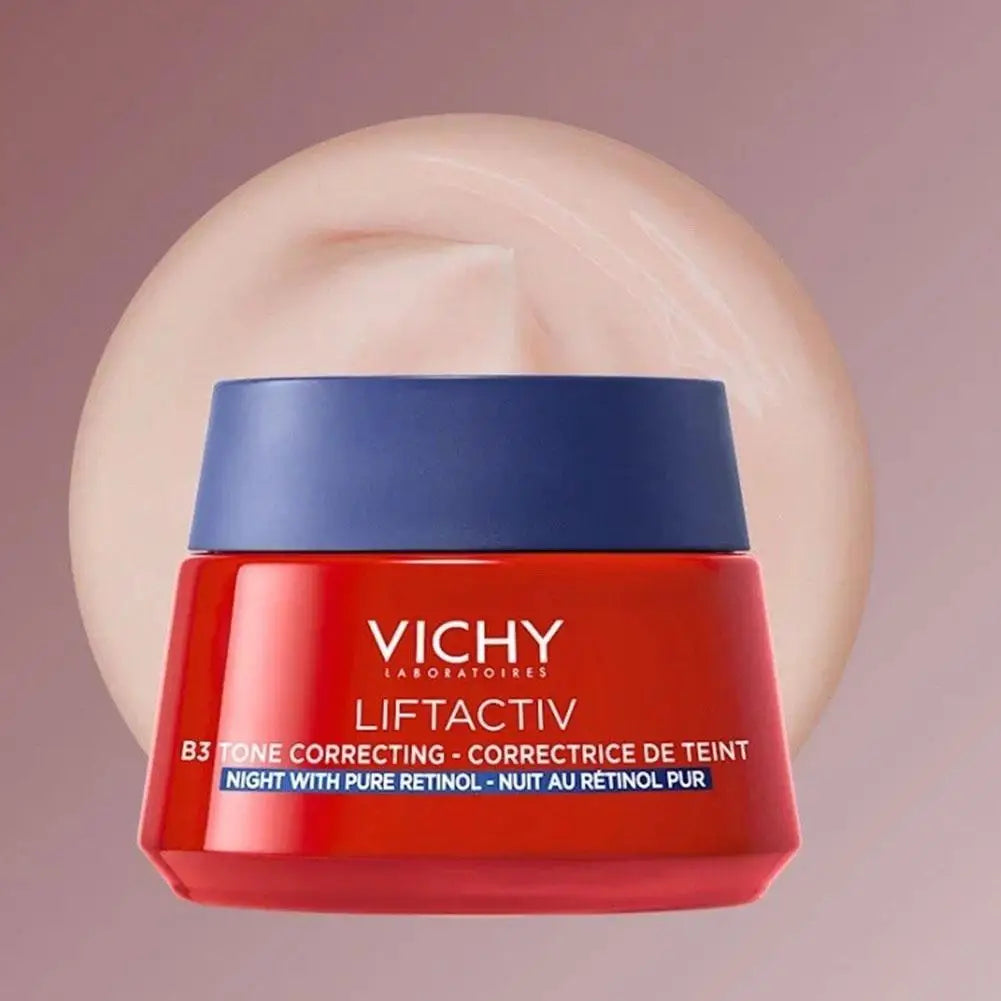 Vichy B3 – crème de nuit raffermissante au collagène, éclaircissante, améliore l'élasticité de la peau, hydrate en profondeur, soins pour la peau, 50ml