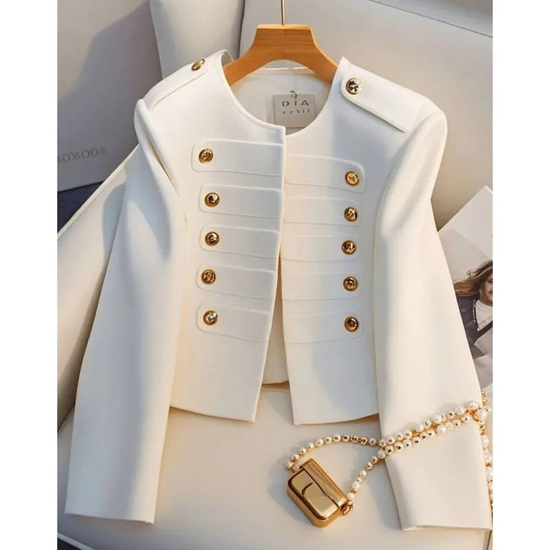 Blouse chemise vestes  pour femme automne tout-match nouveau blanc à manches longues tempérament haut dame dmanteau