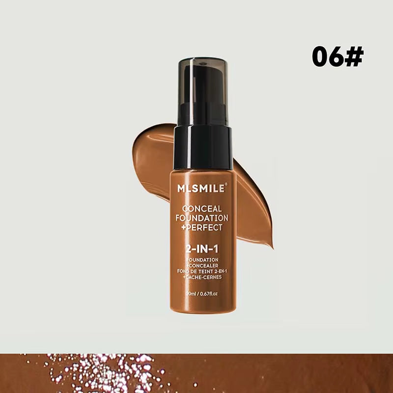 Face Foundation Cream Oil-Control Matte Bbcream Waterproof Lasting Concealer Liquid Full Coverage Matte Base Professional Makeup
