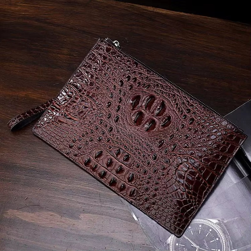 High Quality Crocodile Skin Leather Men'S Wallet Card Bag Handbag Bolso Hombre Sacoche Homme Designer Luxury Bag Wallet for Men