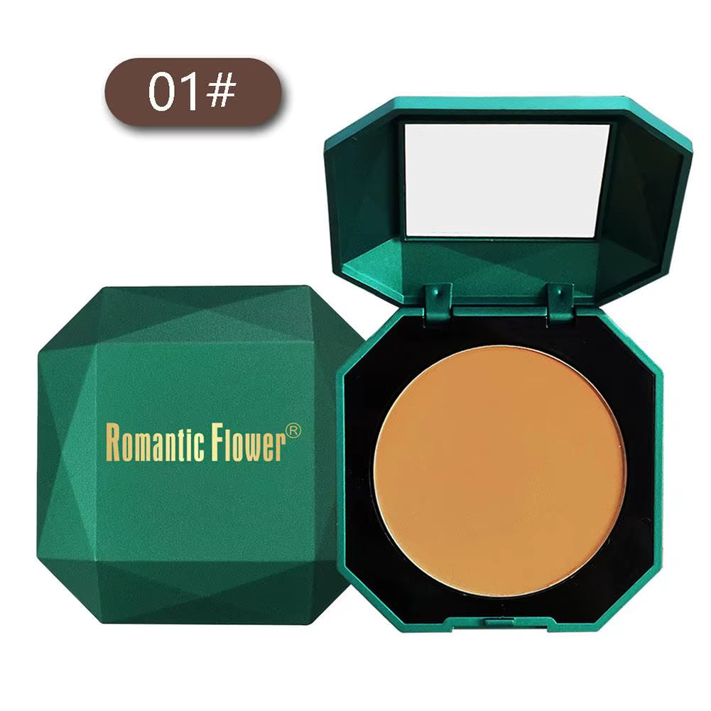 Brand-New 4 Colors Dark Pressed Powder Dark Skin Powder Matte Powder Long-Lasting Waterproof Brand Makeup Blush