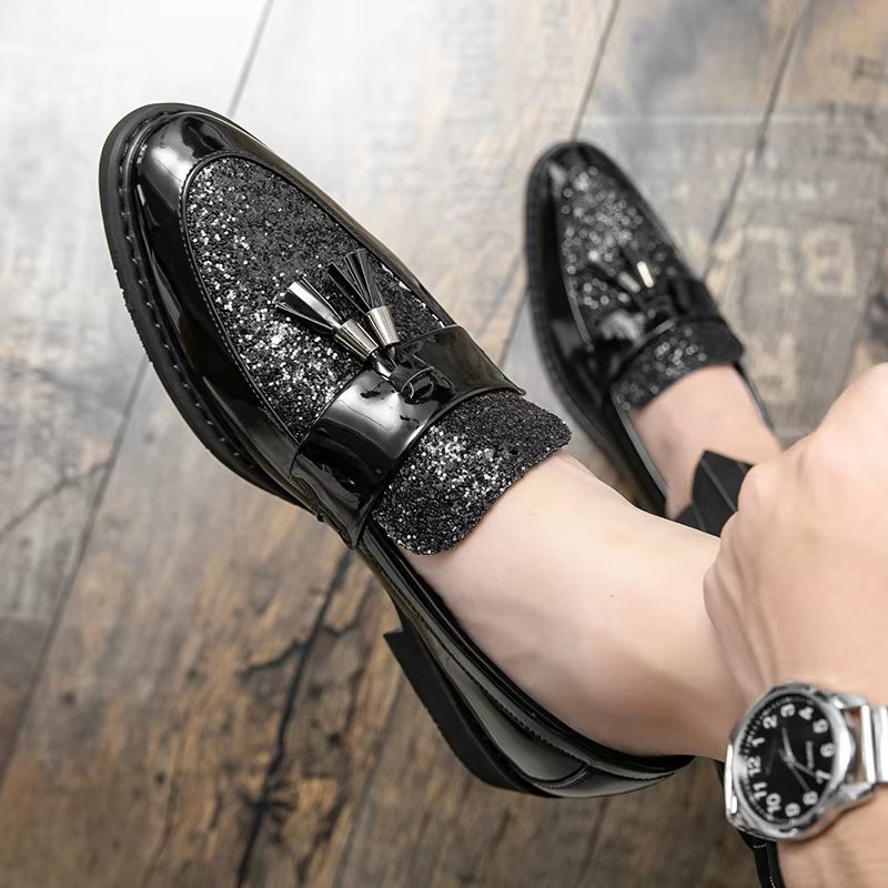 Classic Men Dress Shoes Lace up Shoes for Men plus Size Point Toe Business Casual Comfortable Men Formal Shoes for Weddin