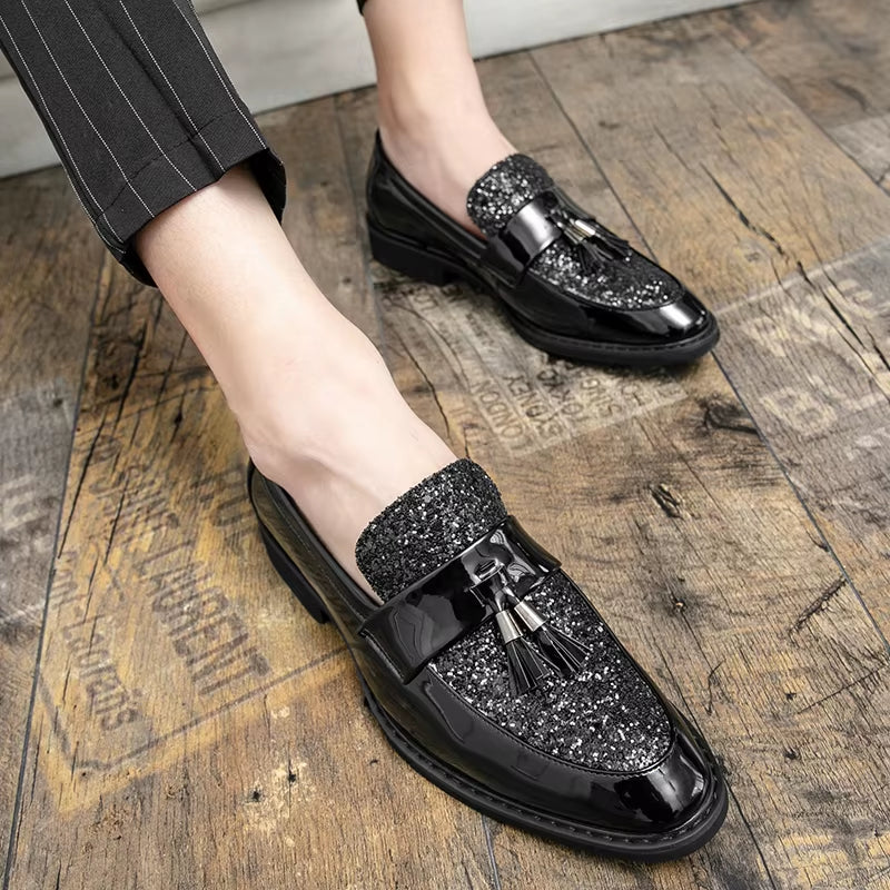 Classic Men Dress Shoes Lace up Shoes for Men plus Size Point Toe Business Casual Comfortable Men Formal Shoes for Weddin